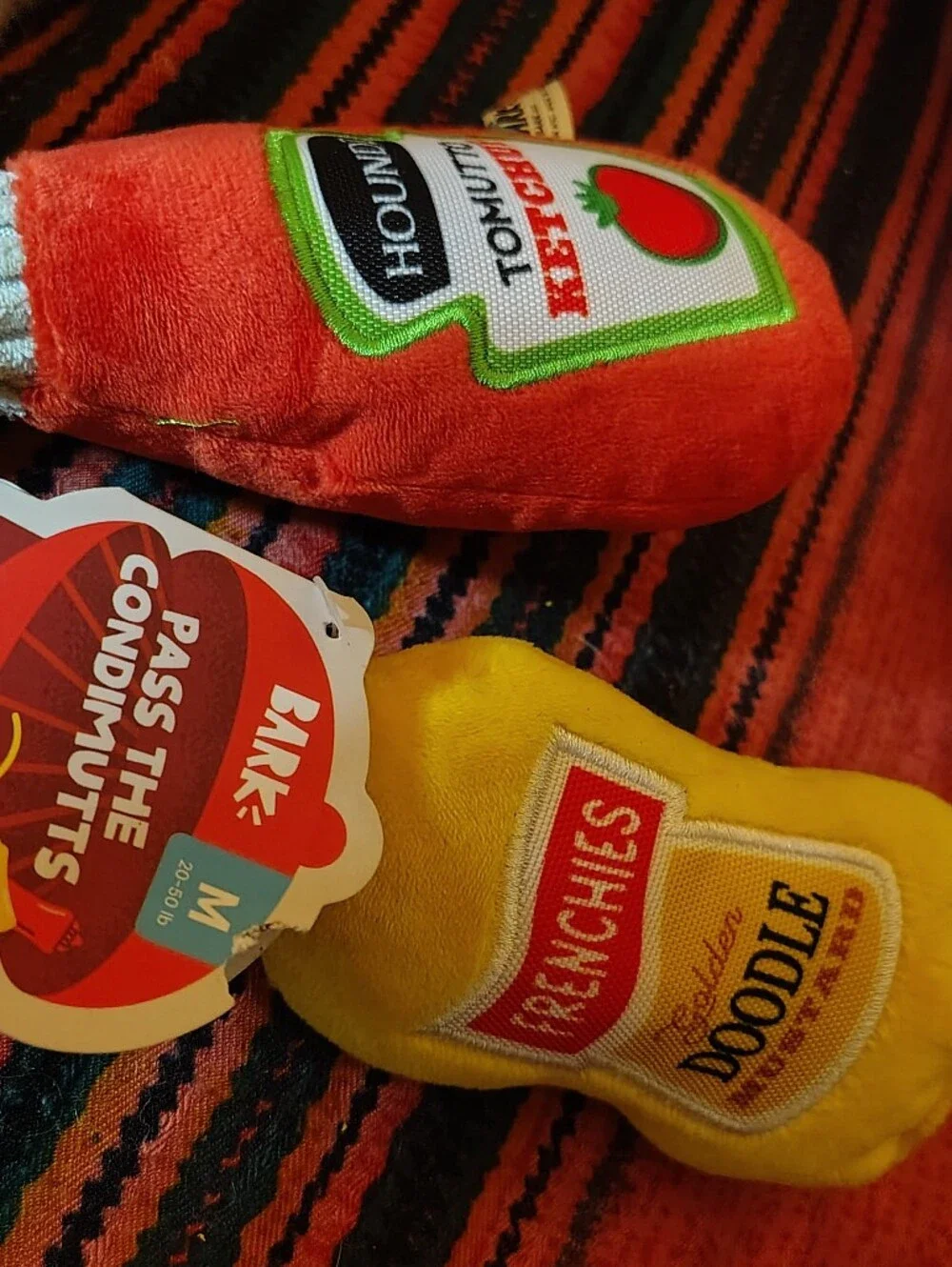 NWT BarkBox Dog Toy Lot of 3 - Chickie Baby & Pass The Condimutts Set